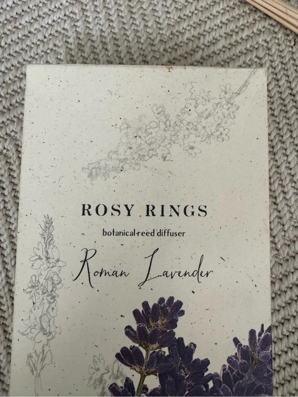 NEW Rosy Rings Roman Lavender Botanical Reed Diffuser 13 oz